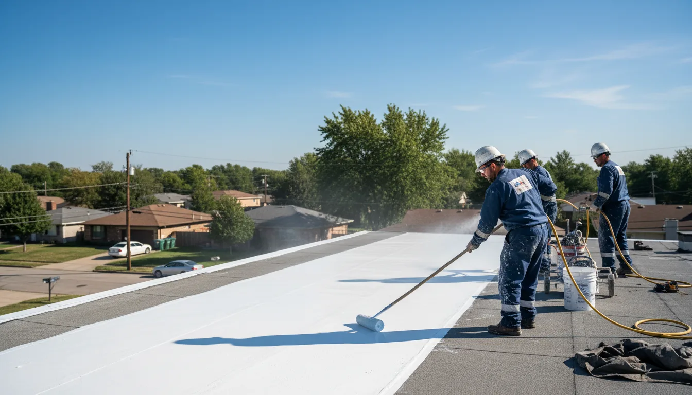 Commercial roof coating in Fairfield, IA near me